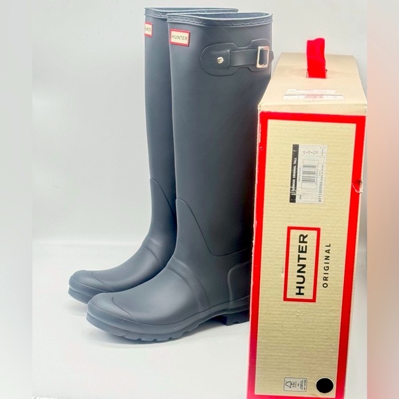 Hunter Shoes - HUNTER Original Tall Rain Boot Dark Slate.